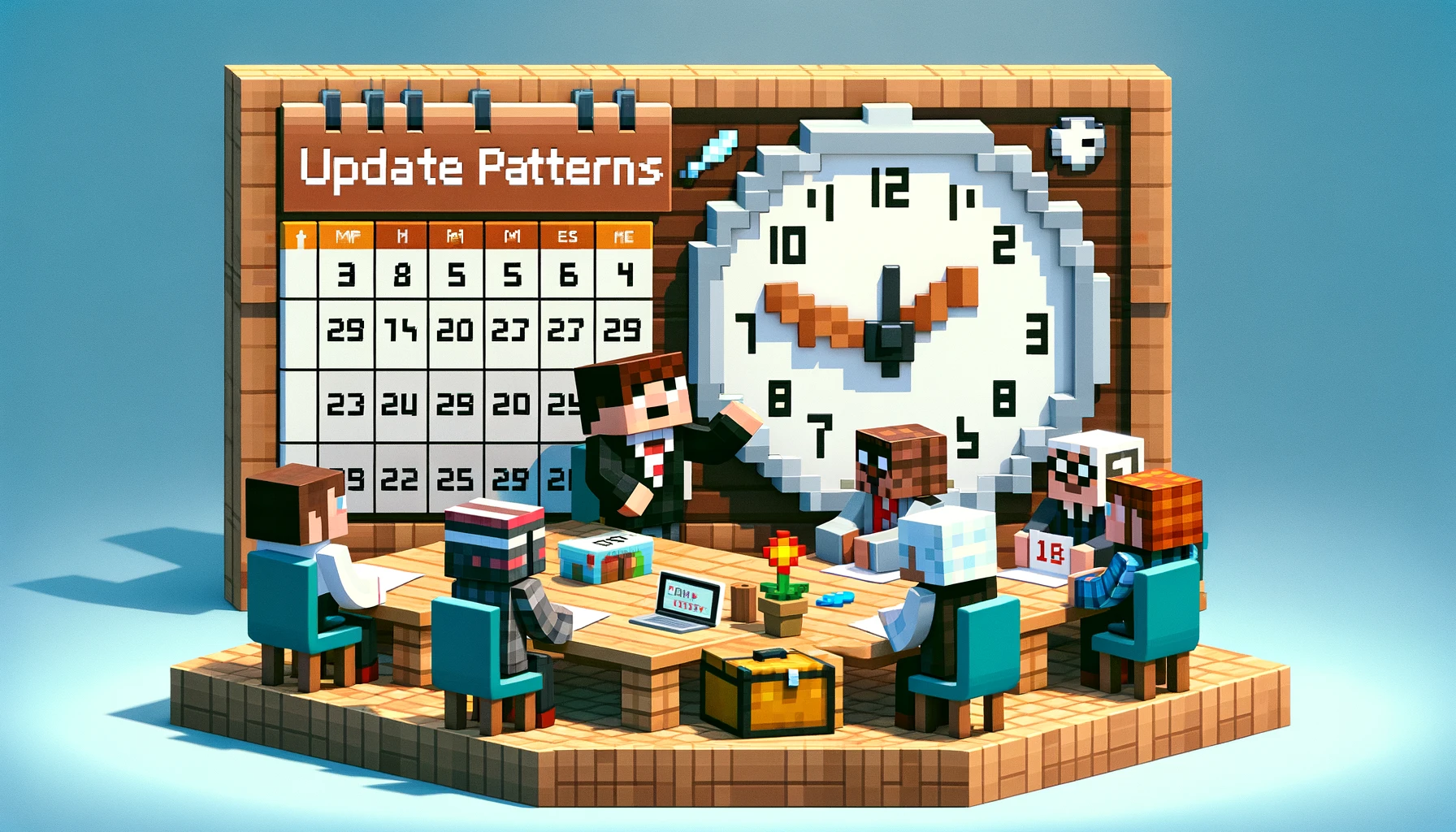 minecraft update patterns schedule
