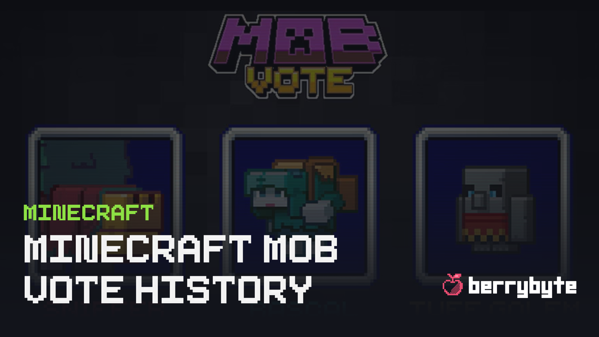 All Minecraft Mob Vote Winners and Nominees (2017–2023)