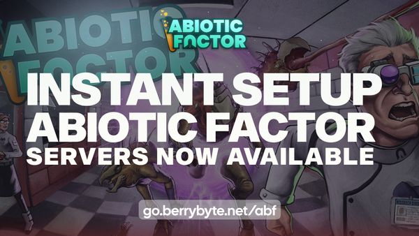 Game Server Hosting for Abiotic Factor is now available at berrybyte.
